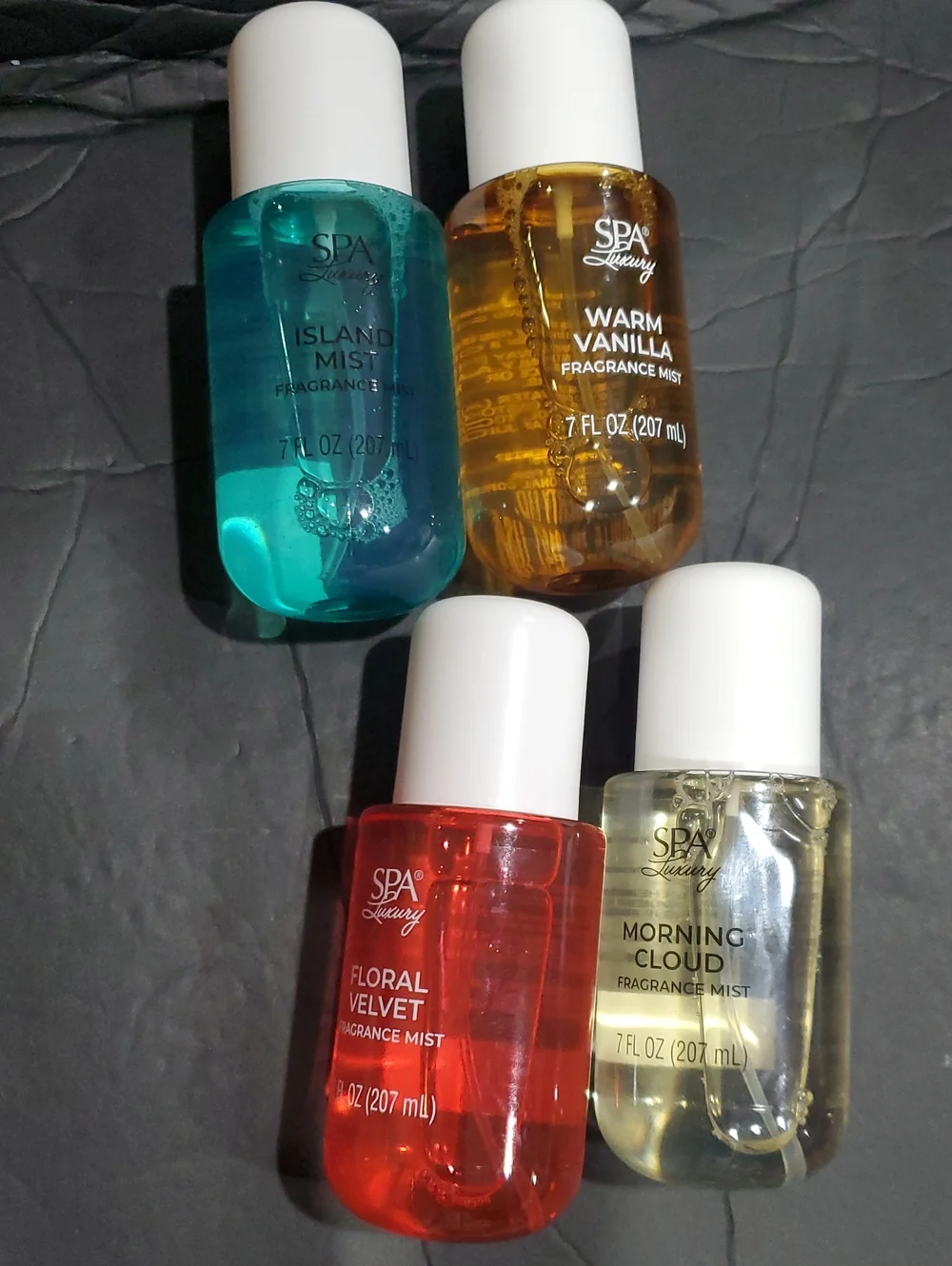 4pack floral velvet Island mist warm vanilla morning cloud fragrance mist new